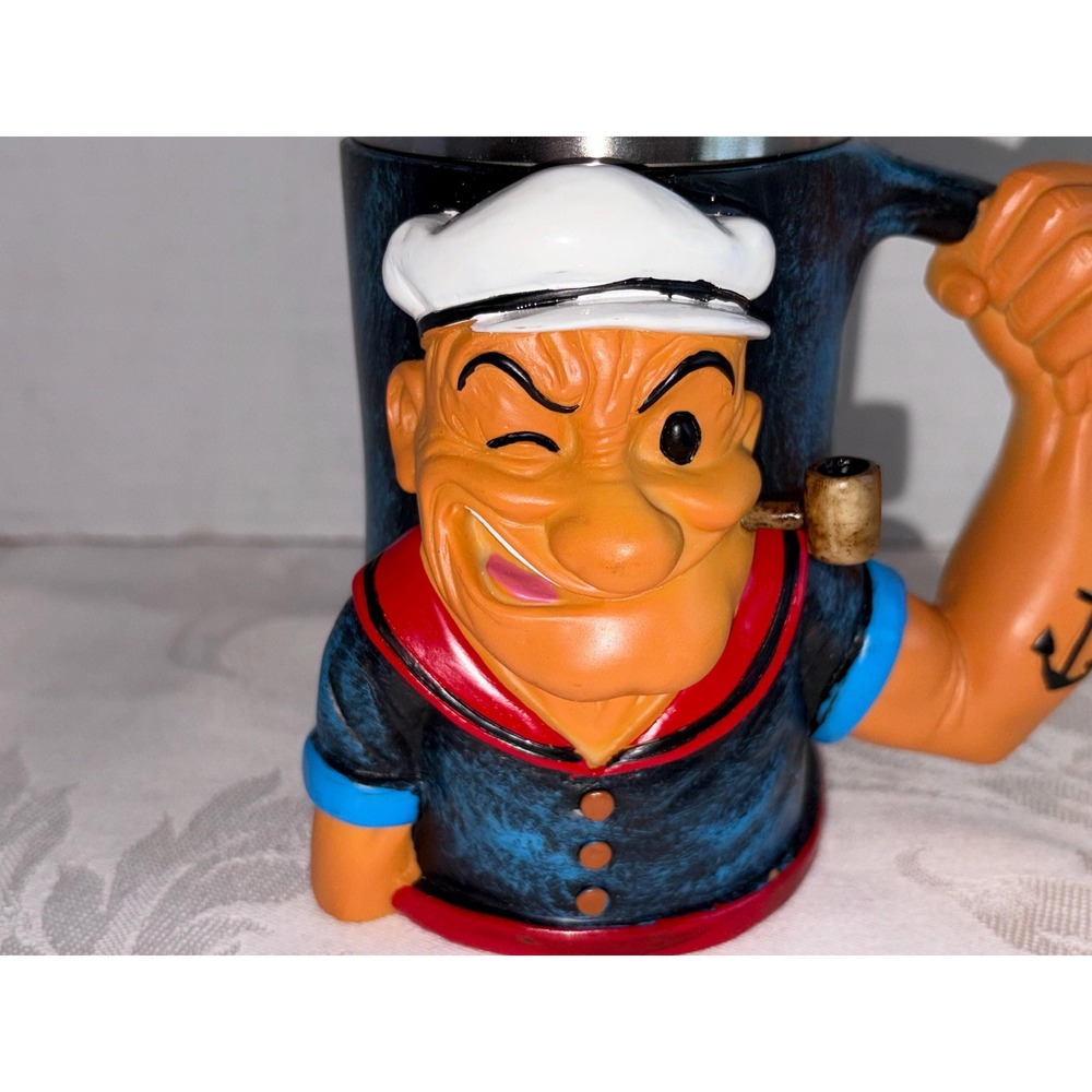 Popeye the Sailor Man 3D Relief Mug with Muscle Arm Handle